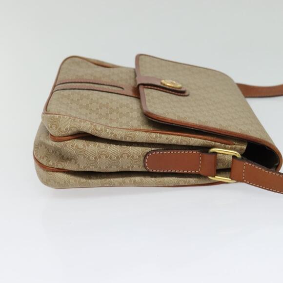 CELINE Macadam Canvas Shoulder Bag Pvc Beige Gold - Picture 5 of 13